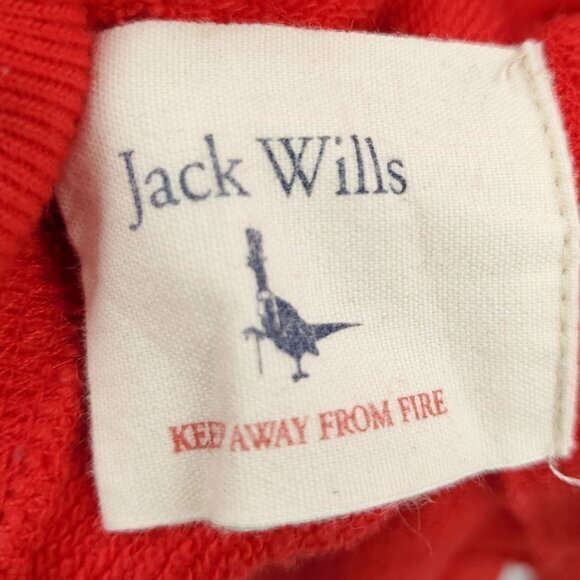 Jack Wills Red Spellout Pullover Sweatshirt US 10/UK 14 - Picture 14 of 15